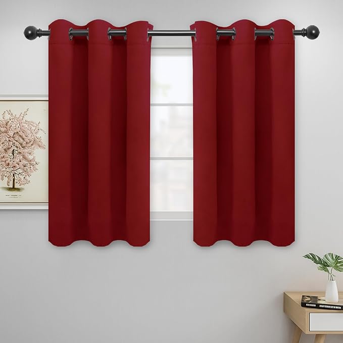 Easy-Going Blackout Curtains for Bedroom, Solid Thermal Insulated Grommet and by Easy-Going