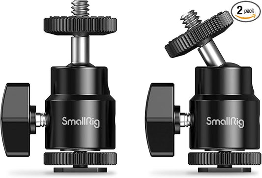 SmallRig 1/4" Camera Hot Shoe Mount, Ballhead Tripod by SmallRig