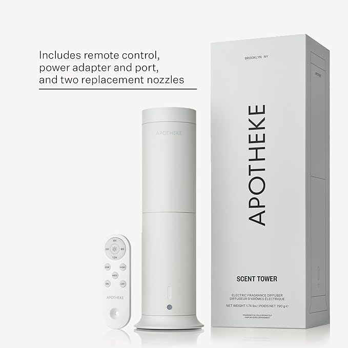 Apotheke Scent Tower Aromatherapy Diffuser Fragrance Refill, Charcoal - Image 4