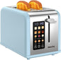 Mecity 2 Slice Touch Screen Toaster, 1.5" Wide Slot, Stainless Steel Smart by Mecity