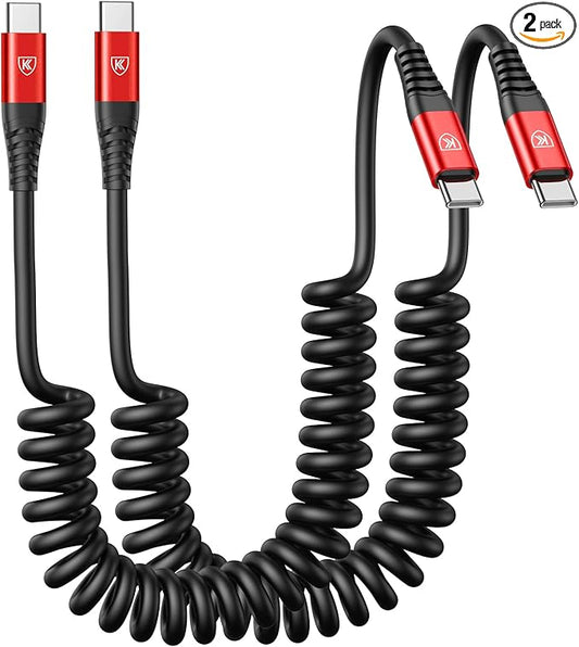 KIYODA USB C to USB C Cable 6ft, Type C Fast Charging Compatible by KIYODA