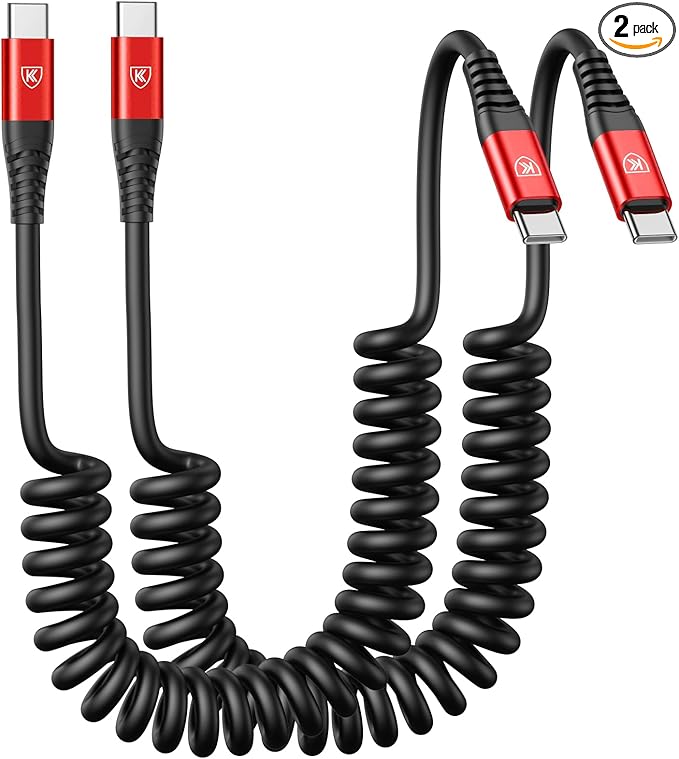 USB C Cable 3ft 2Pack USB C to USB C Charger Cable by KIYODA
