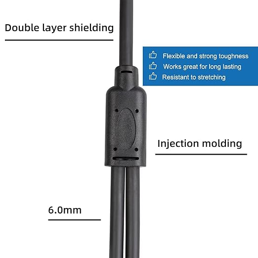 Smithok 2pack XLR Y Splitter Cable, Female to Dual Male Y Cable, Balanced - Image 6