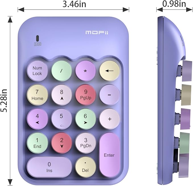 MOFII Cute Colorful Wireless Number Pad - Image 7