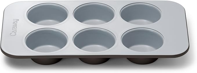 Caraway Nonstick Ceramic 6 Cup Muffin Pan – Non-Toxic, PTFE & PFOA Free – Oven by Caraway