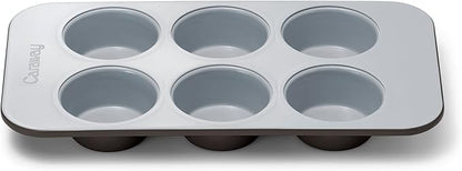 Caraway Nonstick Ceramic 6 Cup Muffin Pan – Non-Toxic, PTFE & PFOA Free – Oven by Caraway