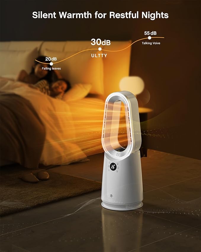 ULTTY Space Heater, Portable Electric Heaters and Cooler Fan Combo - Image 4