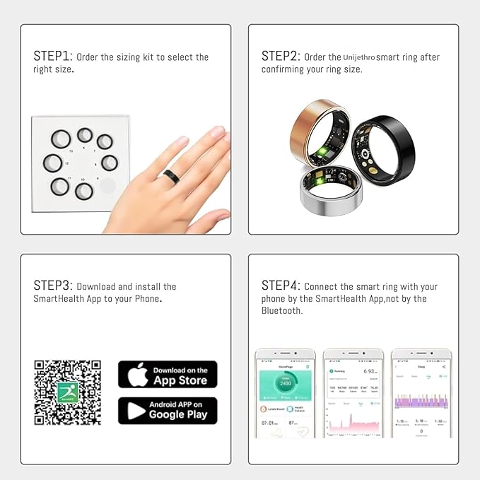Smart Ring For Women Men, Health Tracker - Image 9