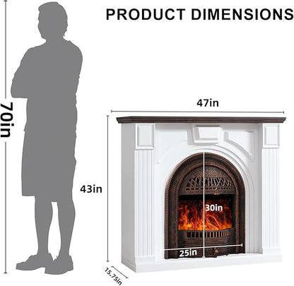 Farmhouse 47" Electric Fireplace - Image 3