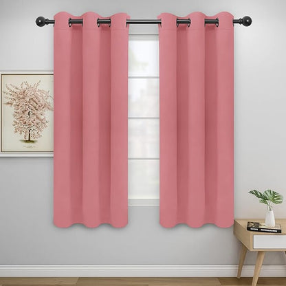 Easy-Going Blackout Curtains for Bedroom, Solid Thermal Insulated Grommet and by Easy-Going