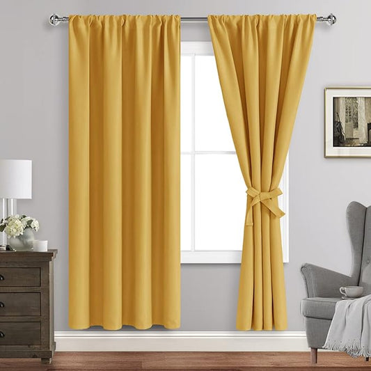 JIUZHEN Blackout Curtains for Bedroom by JIUZHEN