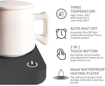VOBAGA Coffee Mug Warmer, 4 Hours Auto Shut Off Cup Warmer - Image 3