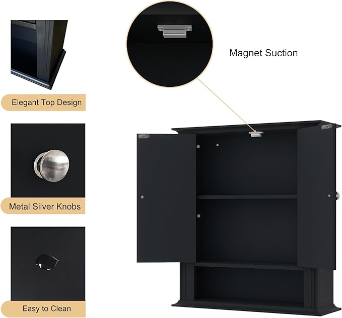 Bathroom Cabinet Wall Mounted| Over The Toilet Storage Cabinet - Image 6