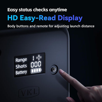 vkl automatic dog ball launcher pro for medium, close-up detail
