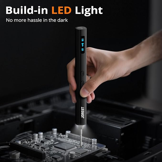 JOREST 155 in 1 Mini Electric Screwdriver Cordless, Precision Power Screwdriver - Image 7