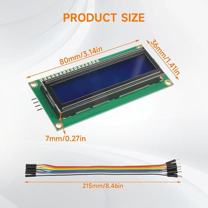 HUAREW 4pcs I2C IIC TWI 1602 Serial LCD Display Module 16x2 Compatible - Image 2