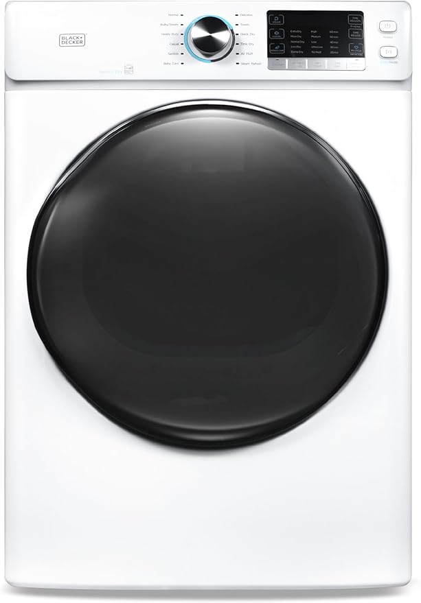 BLACK+DECKER 8.0 Cu. Ft. Electric Front Load Dryer by BLACKDECKER