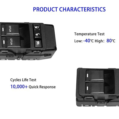 Left Front Driver Side Power Window Switch Compatible - Image 7
