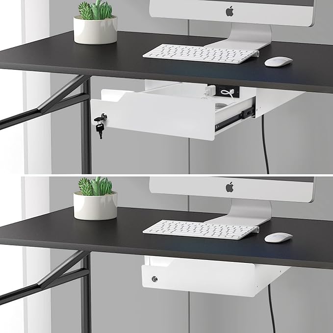 Lumil Under Desk Mounted Drawer Lockable - Image 9