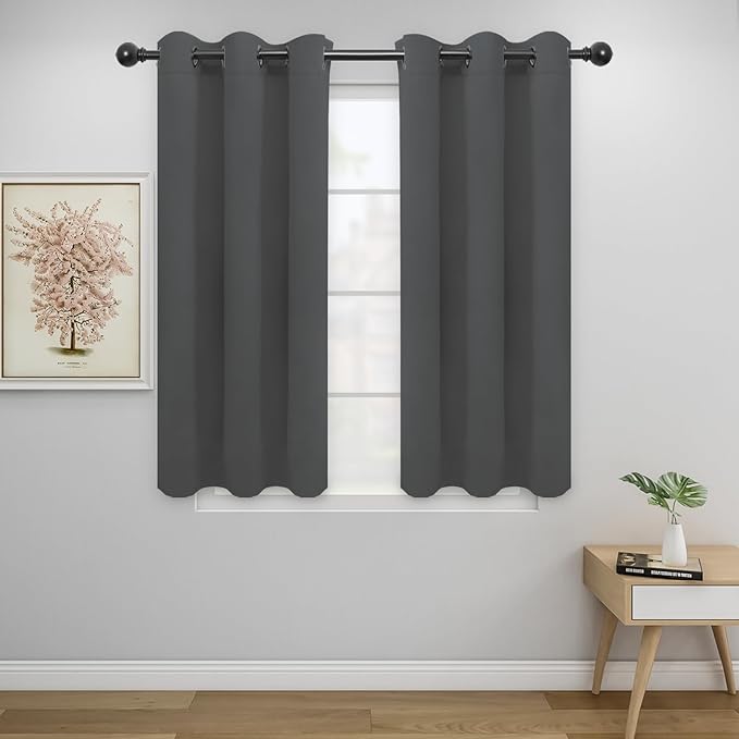 Easy-Going Blackout Curtains for Bedroom, Solid Thermal Insulated Grommet and by Easy-Going