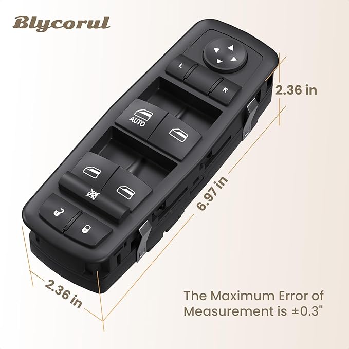 Blycorul Master Power Window Switch Driver Side Control Button Door Lock - Image 7