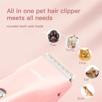 2 in 1 Prowerful Home Professional Dog Grooming Kit Clipper Low Noise USB - Image 2