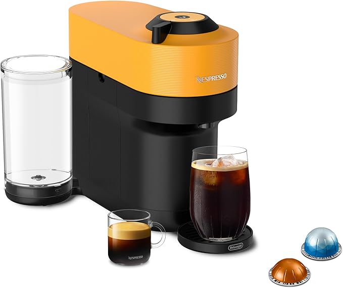 Nespresso Vertuo Pop+ Coffee and Espresso Machine by De'Longhi, Mango Yellow by Nespresso