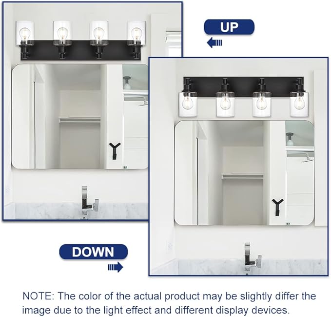 TODOLUZ 4-Lights Bathroom Vanity Light Fixtures - Image 3