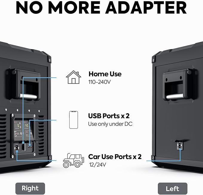 ICECO VL75 ProD Portable Refrigerator, Dual USB & DC 12/24V, AC 110-240V - Image 6