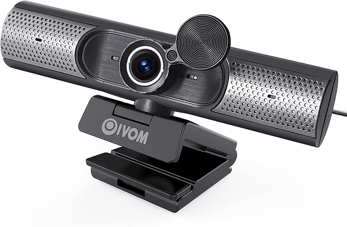 Oivom Webcam with Microphone and Speaker, 1080P Web Camera by Oivom