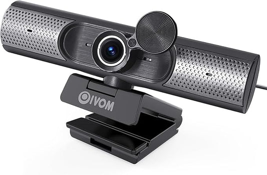 Oivom Webcam with Microphone and Speaker, 1080P Web Camera by Oivom