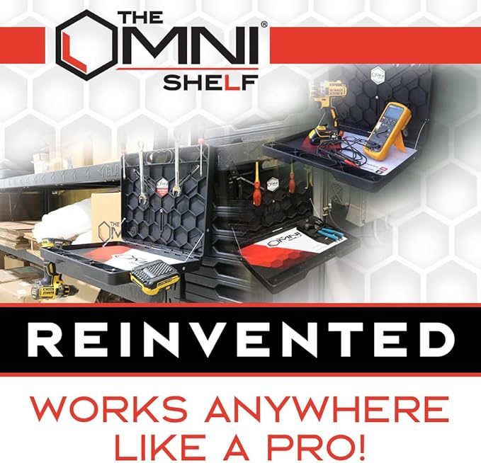 The OmniShelf Magnetic Portable Workstation + Toolbox, Computer & Laptop Stand - Image 9