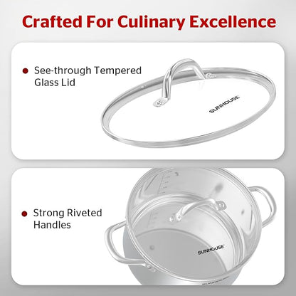SUNHOUSE Stainless Steel Stock Pot - Image 8