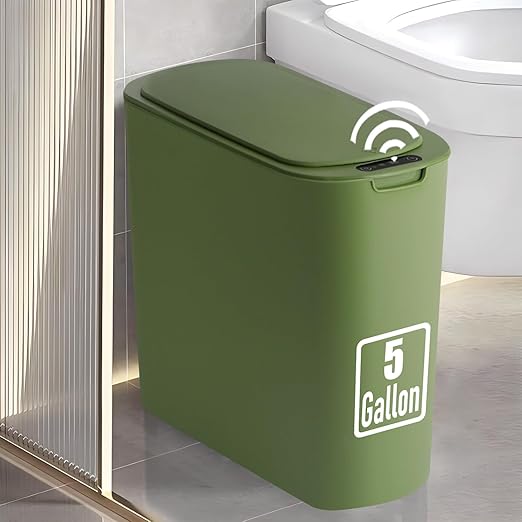 TIPGO 5 Gallon Motion Senor Bathroom Trash Can by TIPGO