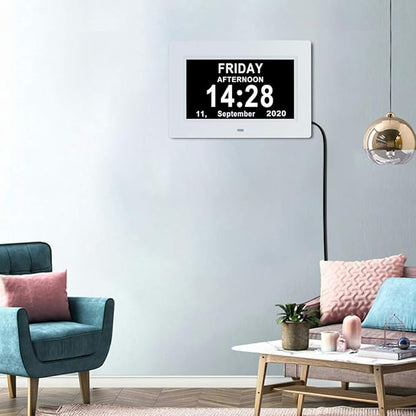 ybest 7 Inch Extra Large Day Date Time Digital Day Calendar Clocks - Image 5