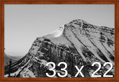 Frame It Easy 33 x 22 Russet Wood Frame by FrameItEasy