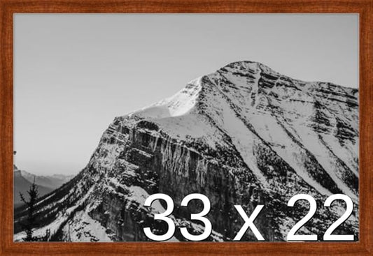 Frame It Easy 33 x 22 Russet Wood Frame by FrameItEasy