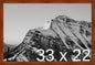 Frame It Easy 33 x 22 Russet Wood Frame by FrameItEasy
