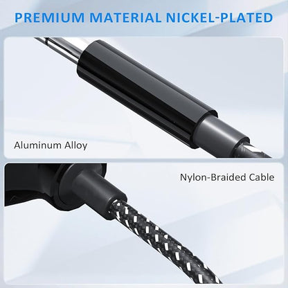 LP Headphone Splitter, Nylon-Braided 3.5mm Audio Stereo Splitter, Male to 3 - Image 4
