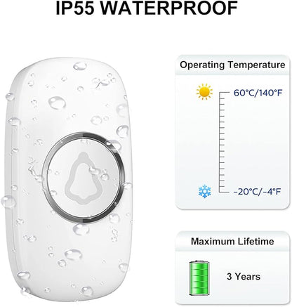 SECRUI Wireless Doorbell, Mini Door Bell - Image 5