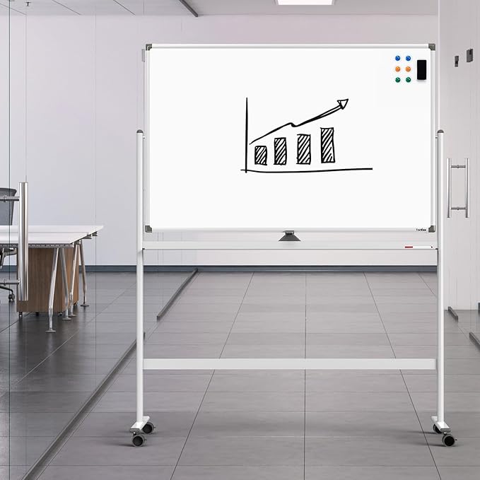 Dry Erase Whiteboard Easel on Wheels - Image 8