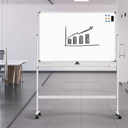 Dry Erase Whiteboard Easel on Wheels - Image 8