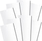 White Vertical Blinds Replacement Slats, for Doors and Windows. Easy Install Standard Replacement, 82.5” Long x 3.50" Wide (4)