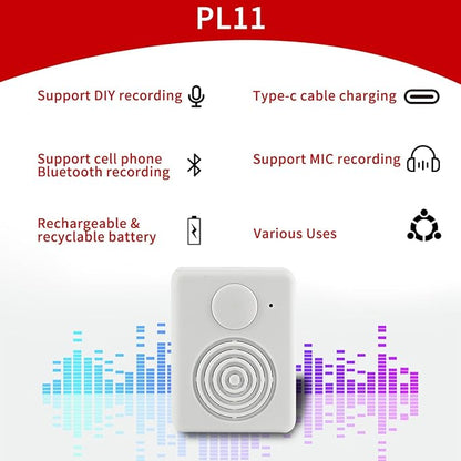 Voice Recorder Box, Support Bluetooth & MIC Recording Audio Box, 16MB Sound - Image 9