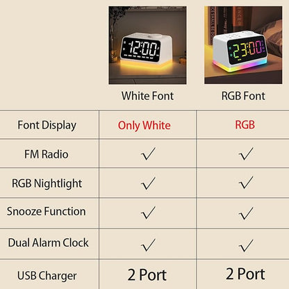 JALL Digital Alarm Clock with FM Radio - Image 2