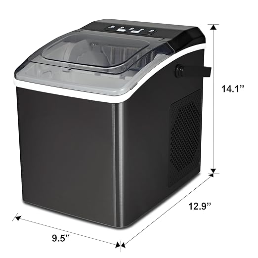 Koolatron Countertop Ice Maker – Nugget Ice Maker Makes 9 Pebble in 6 Mins - Image 7