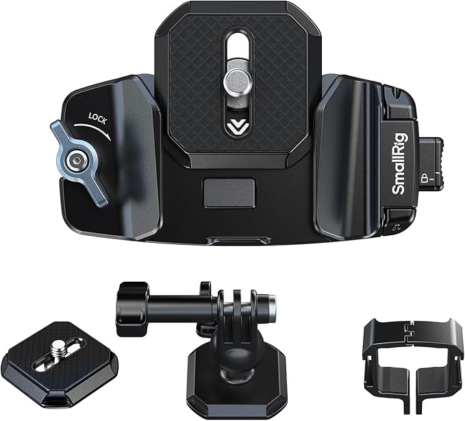 SMALLRIG Universal Three-in-One Camera Clip Kit, Quick Release System, Backpack by SmallRig