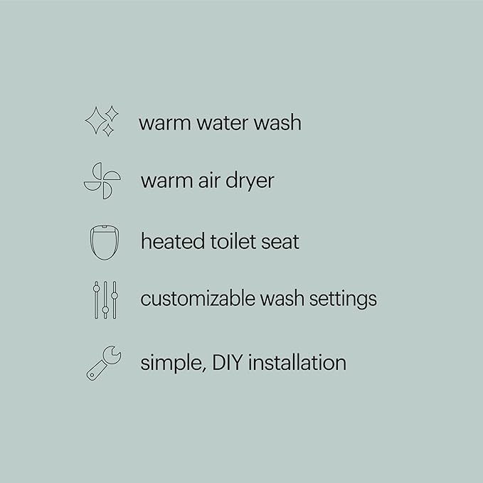 Brondell LE99 Bidet Toilet Seat, Fits Round Toilets, Electric Bidet - Image 4