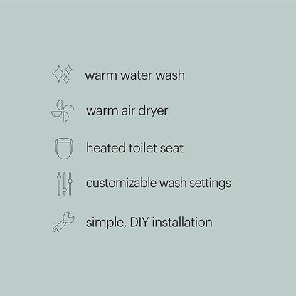 Brondell LE99 Bidet Toilet Seat, Fits Round Toilets, Electric Bidet - Image 4