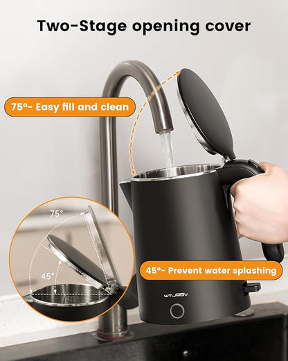 Electric Kettle Stainless Steel, 1.0L Small Water Boiler 1200W Fast Boiling - Image 6